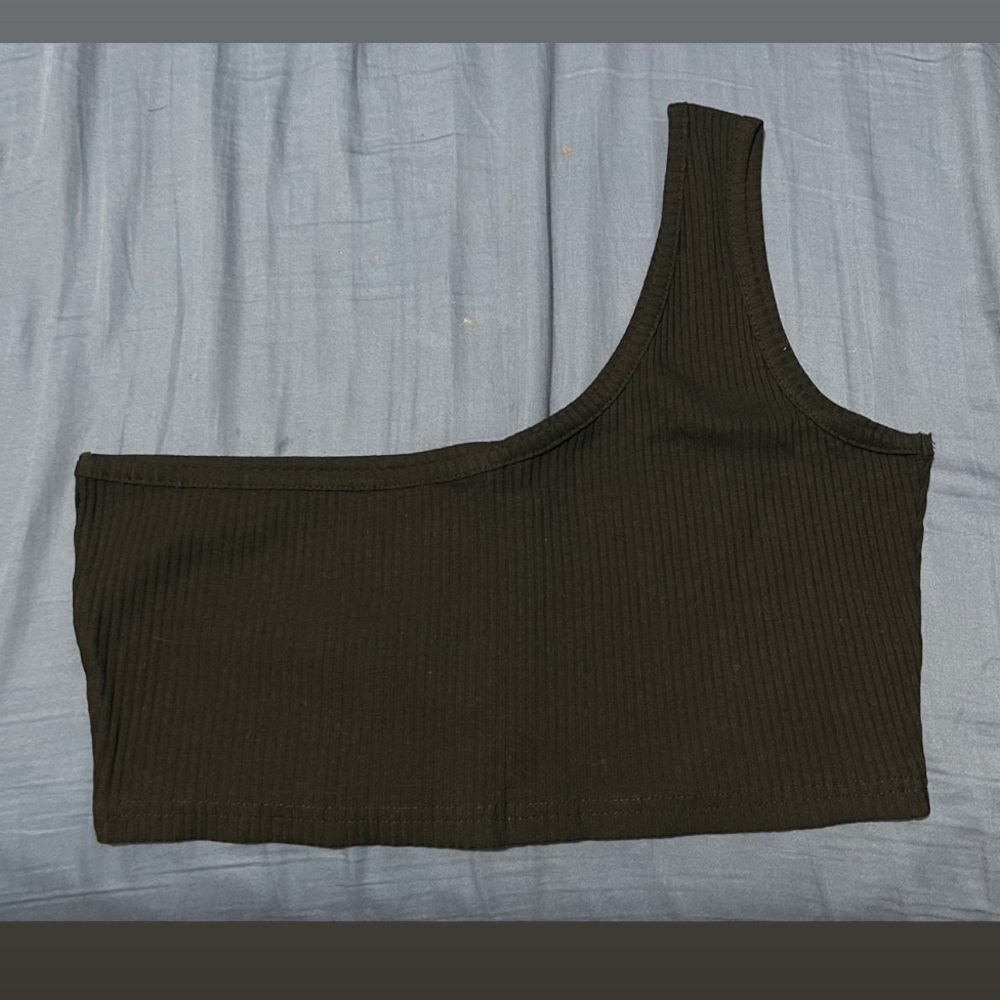 ZAFUL One Shoulder Crop Top - Size Medium
